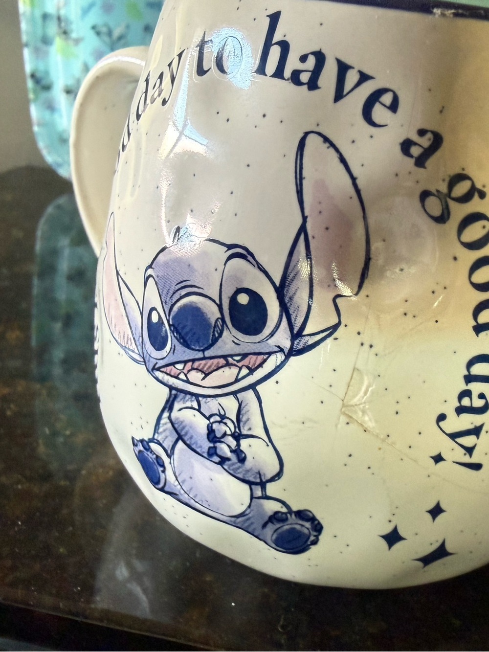 Disney Stitch Ceramic Cookie 🍪 Jar Coffee Mug & Cookie Travel Container NWT - Picture 8 of 9